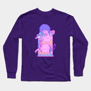 Beautiful cosmic hippi girl part 2 Long Sleeve T-Shirt